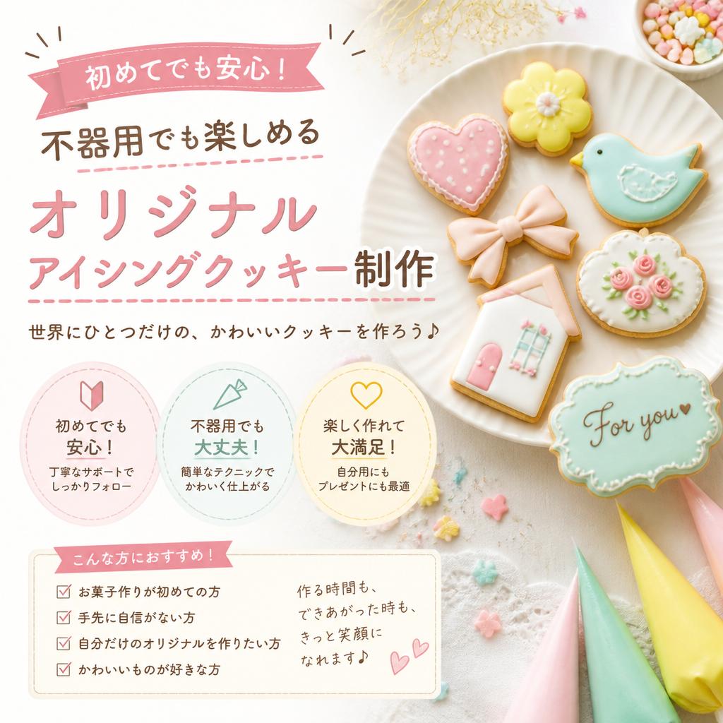 初めてでも安心！不器用でも楽しめるオリジナルアイシングクッキー制作