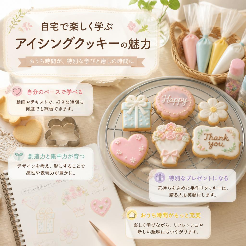 自宅で楽しく学ぶアイシングクッキーの魅力