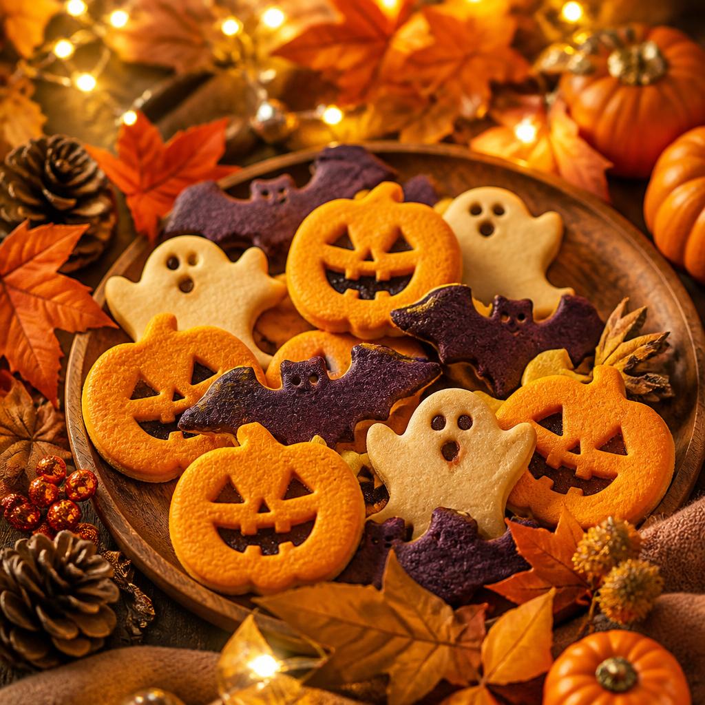 秋の煌めき、グルテンフリーのハロウィンクッキーで特別な体験を！